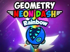 Geometria Neon Dash Arcobaleno